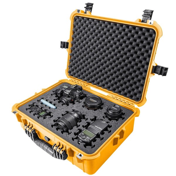 Eylar 20in Large Hard Case Equipped With Ragar Reconfigurable & Reusable XP Crosslinked Foam Insert - SA00002-YLW-RG-XP