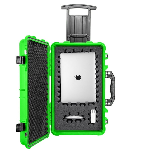 Eylar 22in Carry-On Roller Hard Case With Ragar Reconfigurable & Reusable Crosslinked Foam Insert - SA00034-NGRN-RG-XP