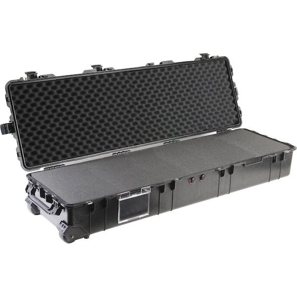 Pelican Black Protective Case, 57.42" L x 18.48" W x 11.23" D - 017700-0000-110
