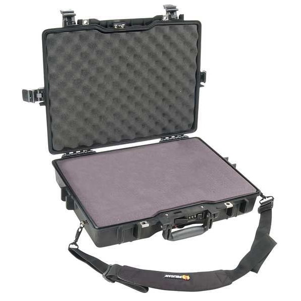Pelican Black Protective Case, 21.6"L x 17-1/4"W x 4.9"D - 1495-000-110