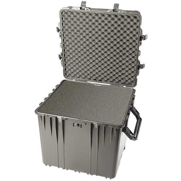 Pelican Black Protective Case, 26-1/2"L x 26-1/2"W x 25" D - 0370-000-110