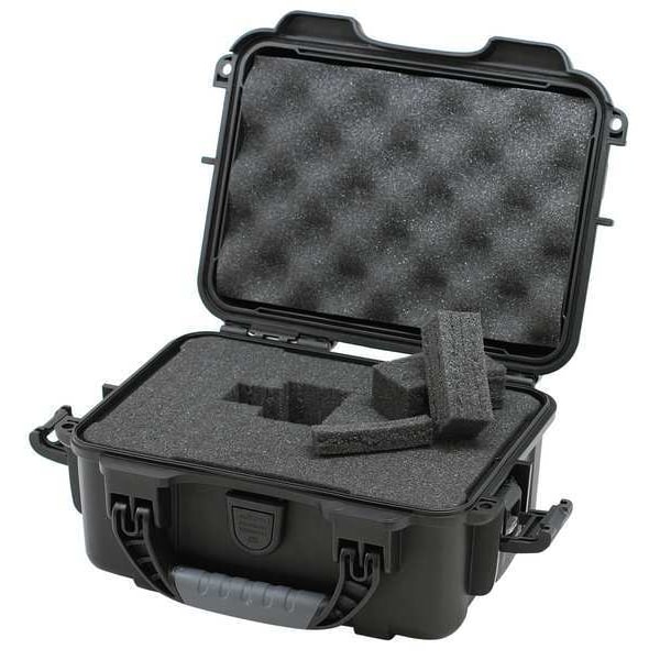 Nanuk Cases Black Protective Case, 10.2"L x 7.9"W x 4-1/2"D - 904S-010BK-0A0