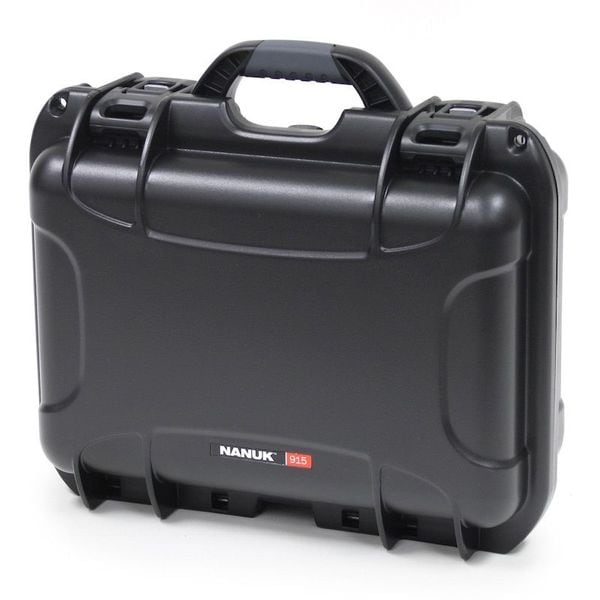 Nanuk Cases Black Protective Case, 15.8"L x 12.1"W x 6.8"D - 915S-010BK-0A0