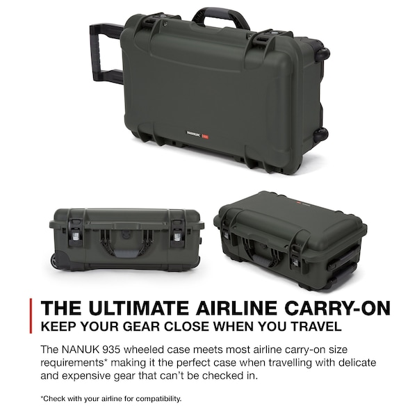 Nanuk Cases Case, Olive, 935S-000OL-0A0 - 935S-000OL-0A0