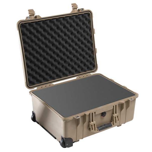 Pelican Desert Tan Protective Case, 22"L x 17.92"W x 10.42"D - 1560
