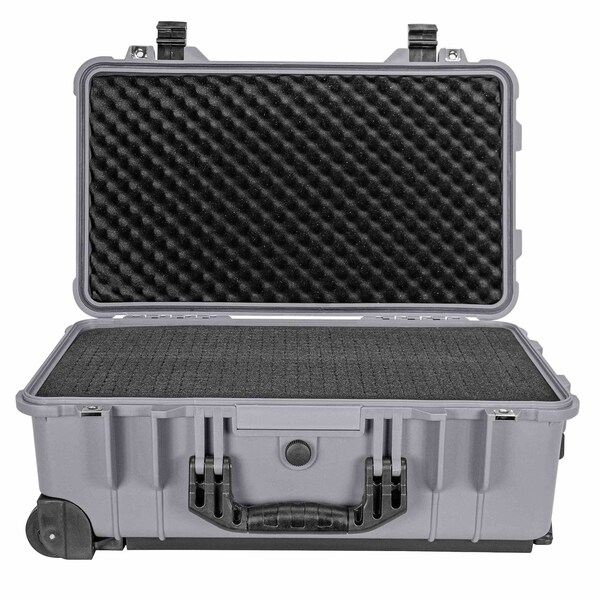 Eylar 22in Carry-On Travel Roller Gear Hard Case Waterproof w/ Foam Gray - SA00034-GRA