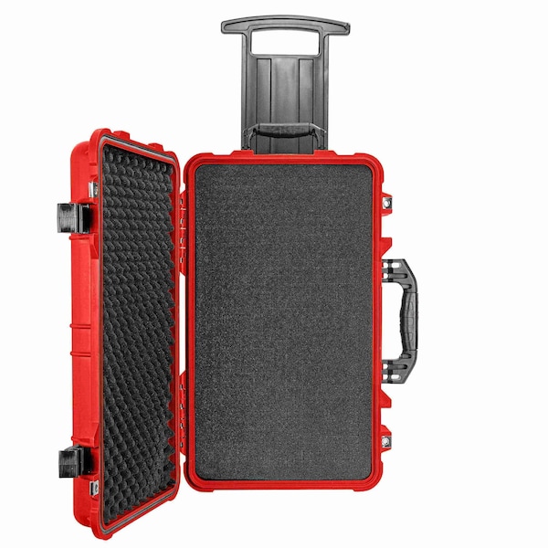 Eylar 22in Carry-On Travel Roller Gear Hard Case Waterproof w/ Foam Red - SA00034-RED