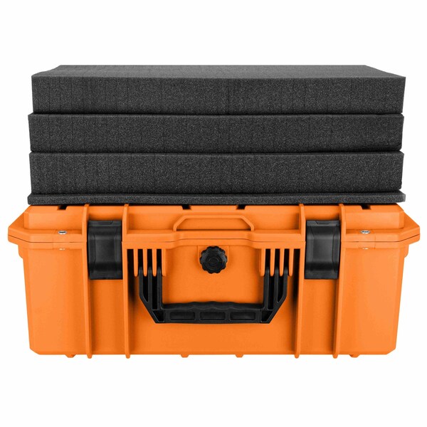 Eylar Intact 21.6in Stacker Series Standard Hard Gear Case with Foam Orange - NG00012-ORG