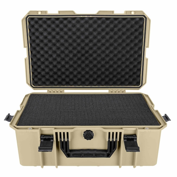 Eylar Intact 21.6in Stacker Series Standard Hard Gear Case with Foam Tan - NG00012-TAN