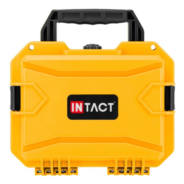 Eylar Intact 11.8in Stacker Series Compact Hard Gear Case with Foam Yellow - NG00010-YLW