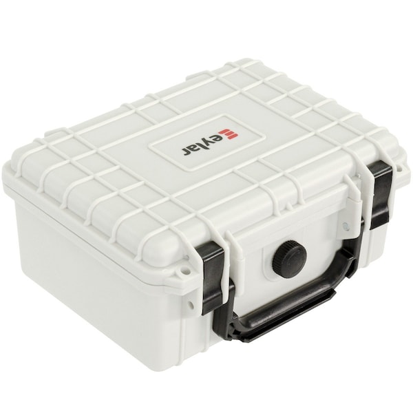 Eylar 9.12in Compact Gear Hard Case Waterproof with Foam White - SA00042-WHI