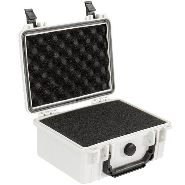 Eylar 9.12in Compact Gear Hard Case Waterproof with Foam White - SA00042-WHI