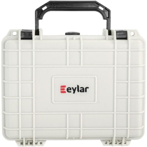 Eylar 9.12in Compact Gear Hard Case Waterproof with Foam White - SA00042-WHI