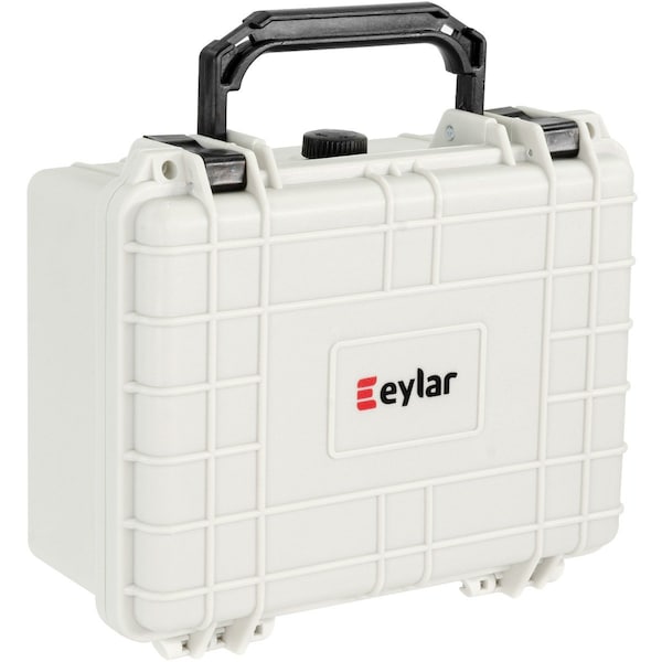 Eylar 9.12in Compact Gear Hard Case Waterproof with Foam White - SA00042-WHI