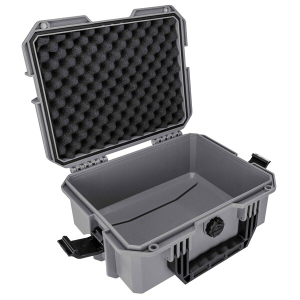 Eylar Intact 13.8in Stacker Series Compact Hard Gear Case with Foam Gray - NG00011-GRA