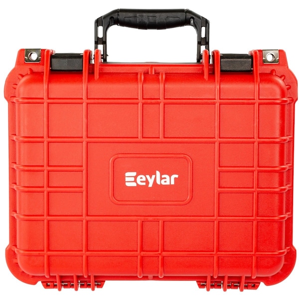 Eylar Compact 13.37in Gear Hard Case Waterproof w/ Foam Red - SA00001-RED
