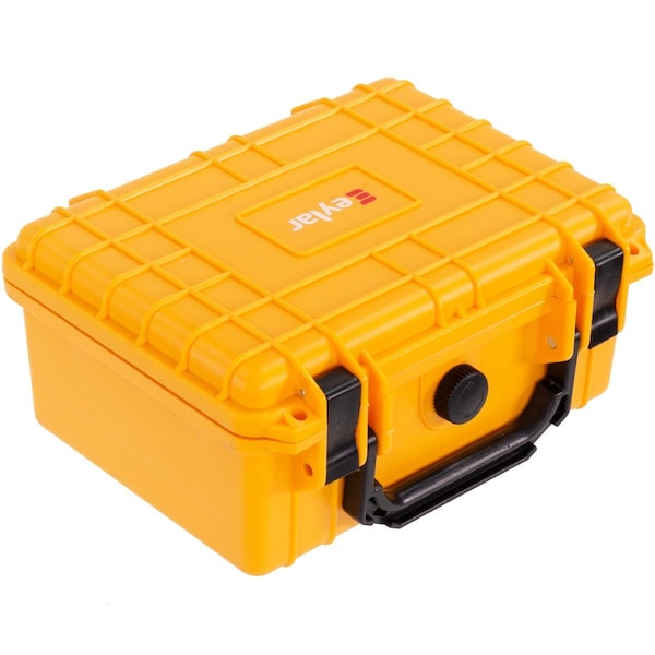 Eylar 9.12in Compact Gear Hard Case Waterproof with Foam Yellow - SA00042-YLW
