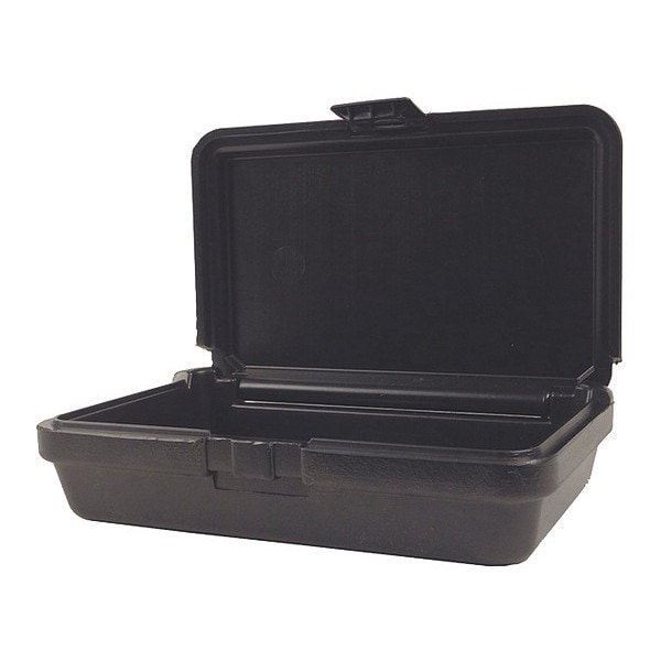 Platt Black Blow-Molded Case, 8"L x 5"W x 1-3/4"D, Material: High Density Polyethylene - 110