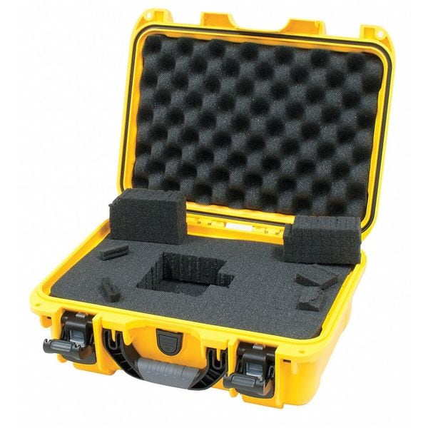 Nanuk Cases Yellow Protective Case, 15.8"L x 12.1"W x 6.8"D - 915S-010YL-0A0
