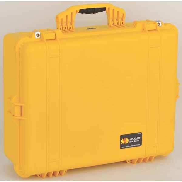 Pelican Yellow Protective Case, 24.39"L x 19.3"W x 8.79"D - 1600-000-240