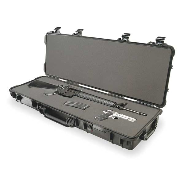 Pelican Black Protective Case, 44.37"L x 16"W x 6.12"D - 017200-0000-110