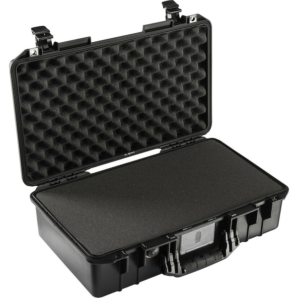 Pelican Black Protective Case, 21.96"L x 13.9"W x 7.49"D - 1525AIR