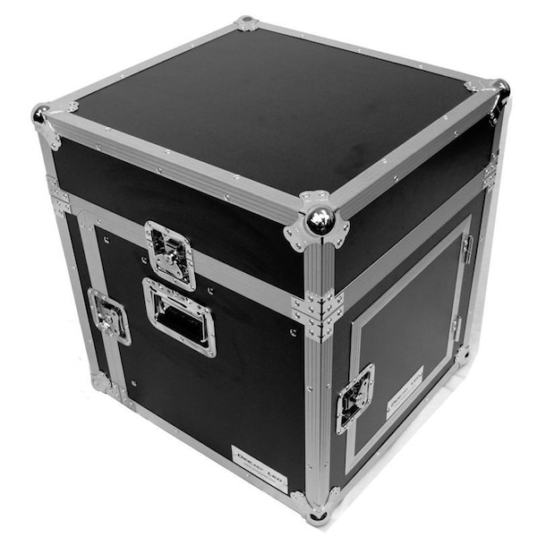 Deejay Led Fly Drive Rack Case 8U-Space ideal for DJ Amplifiers w/ Sliding Laptop Shelf - TBHM8ULT