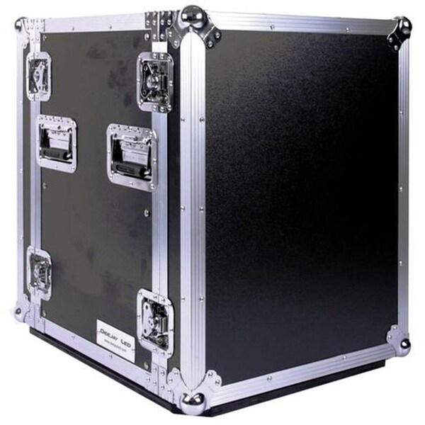 Deejay Led Fly or Drive DJ Equipment Rack with 14u-Space Height and Heavy Duty Castor Wheels - TBH14UADW