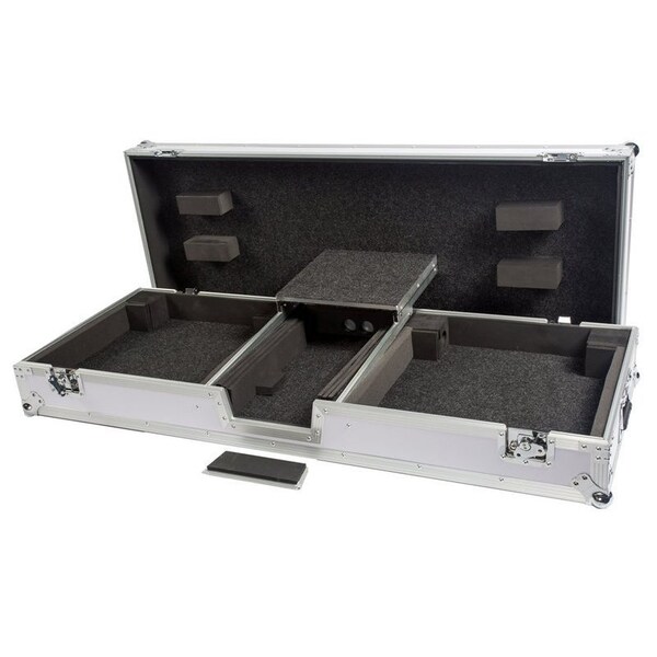 Deejay Led Fly Drive DJ Coffin Case For Two Turntables In Standard Style Position Plus Holds One DJM-S9 Mixer - TBHTTDJMS9WSTLTW