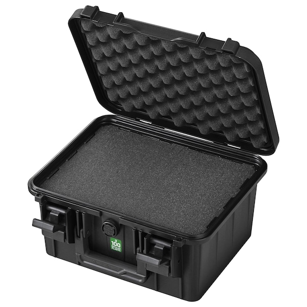 Multicomp Pro Storage Case, Plastic, 6.23in. H x 11.42in. W x 8.66in. D, Black - MP010991