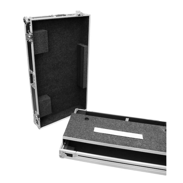 Deejay Led Fly Drive Case For Pioneer OPUS QUAD Pro DJ Controller or Similarly Sized Equipment w/Laptop Shelf - TBHOPUSQUADLT