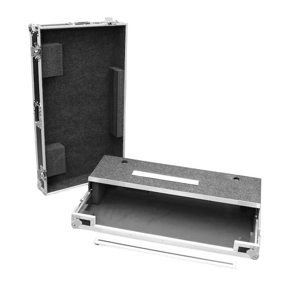 Deejay Led Fly Drive Case For Pioneer OPUS QUAD Pro DJ Controller or Similarly Sized Equipment w/Laptop Shelf - TBHOPUSQUADLT