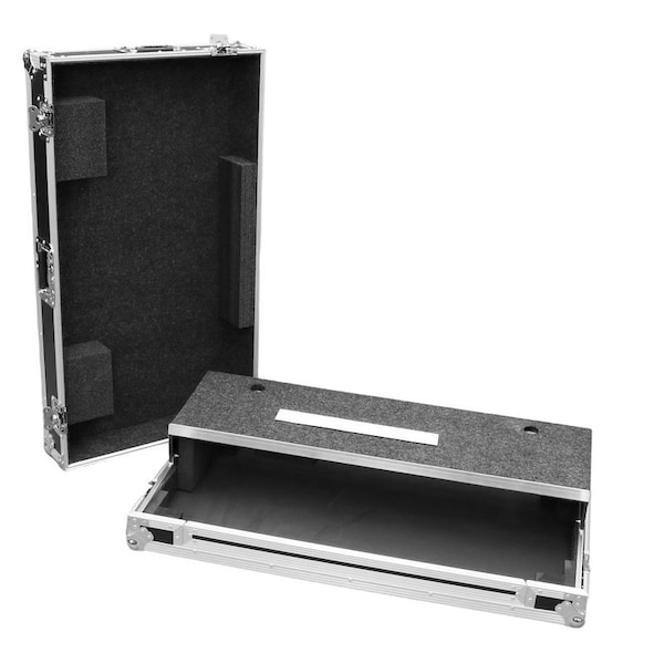 Deejay Led Fly Drive Case For Pioneer OPUS QUAD Pro DJ Controller or Similarly Sized Equipment w/Laptop Shelf - TBHOPUSQUADLT