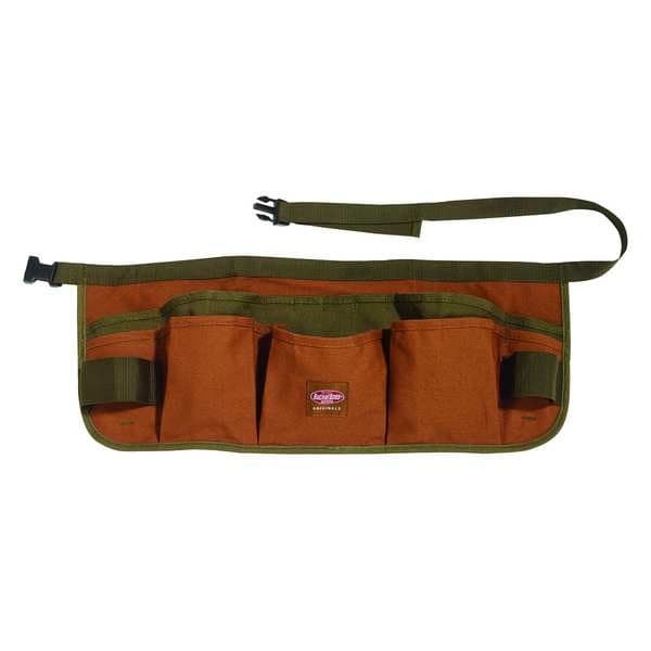 Bucket Boss Superwaist Apron Tool Belt, Brown Canvas, Quick Release, 13 Pockets - 80100