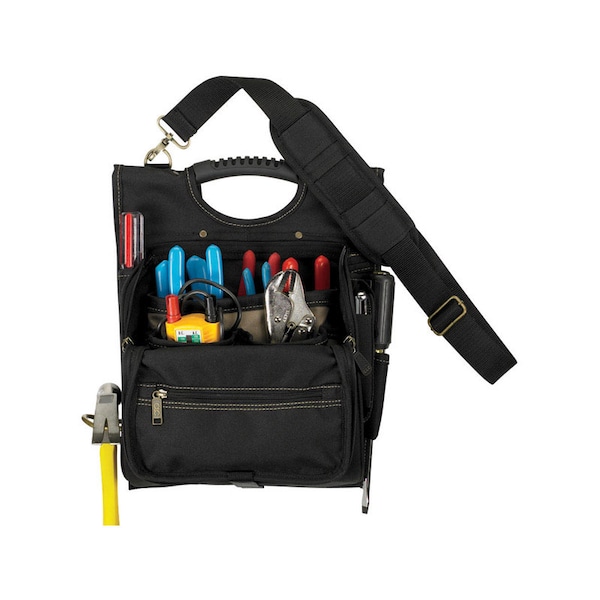Clc Work Gear CLC 4 in. W X 15.25 in. H Polyester Electrician's Pouch 21 pocket Black/Tan 1 pc - 1509