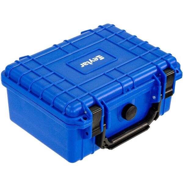 Eylar 9.12in Compact Gear Hard Case Waterproof with Foam Blue - SA00042-BLU