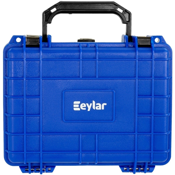 Eylar 9.12in Compact Gear Hard Case Waterproof with Foam Blue - SA00042-BLU