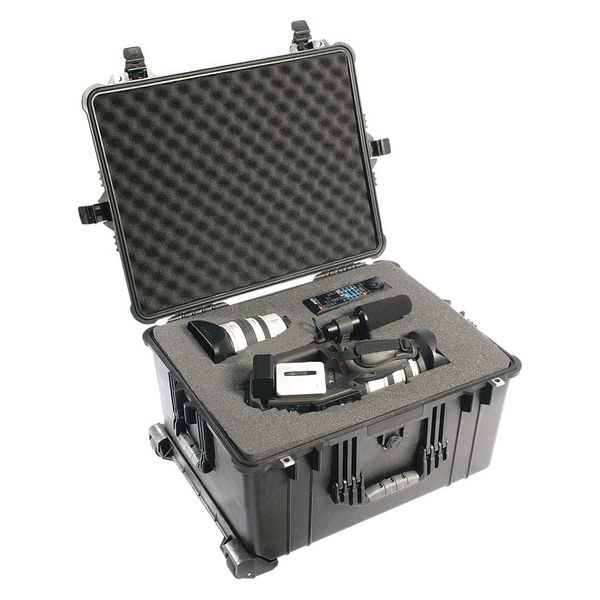 Pelican Black Protective Case, 24.76"L x 19.57"W x 13.9"D - 1620