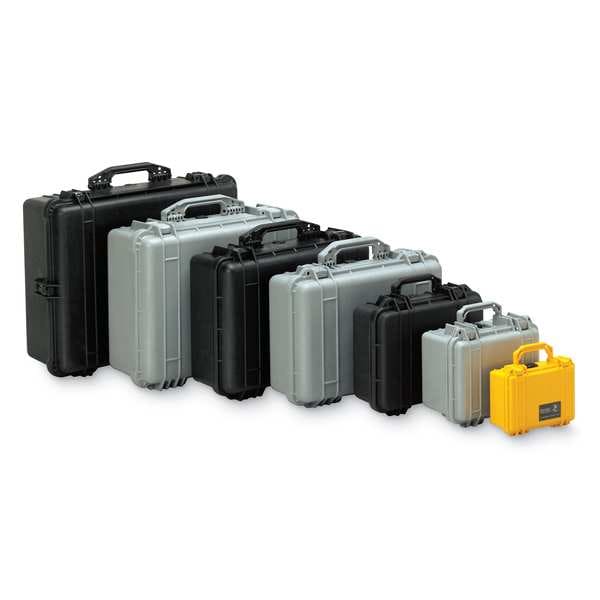 Pelican Black Protective Case, 19.8"L x 15.8"W x 7.4"D - 1520
