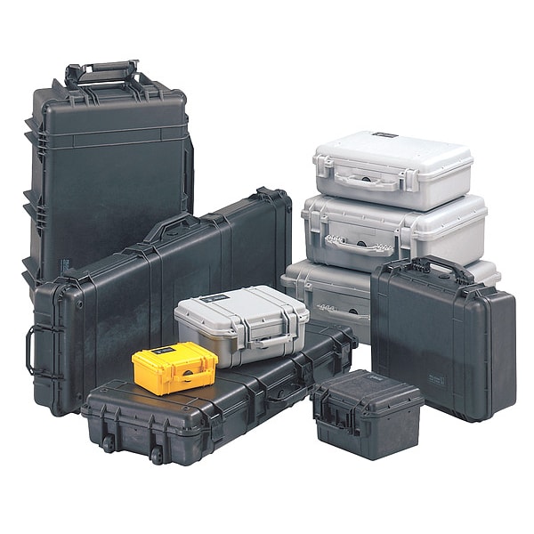 Pelican Black Protective Case, 24.39"L x 19.36"W x 8.79"D - 1600