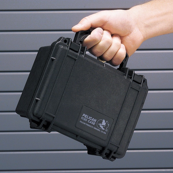 Pelican Black Protective Case, 24.39"L x 19.36"W x 8.79"D - 1600