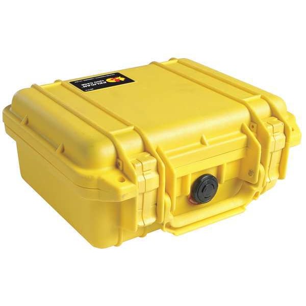 Pelican Yellow Protective Case, 10.62"L x 9.68"W x 4.87"D - 1200-001-240