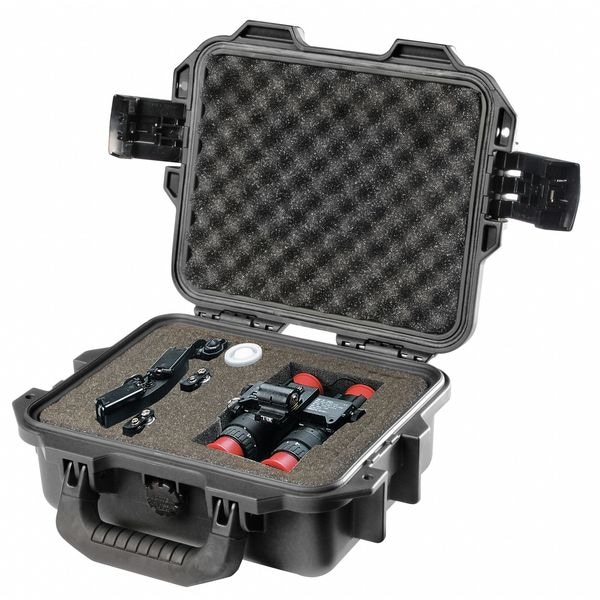 Pelican Black Protective Case, 11.8"L x 9.8"W x 4.7"D - IM2050
