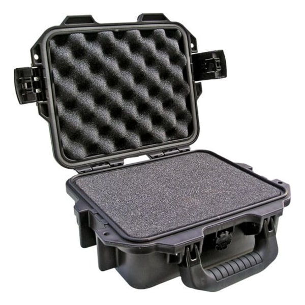 Pelican Black Protective Case, 11.8"L x 9.8"W x 4.7"D - IM2050