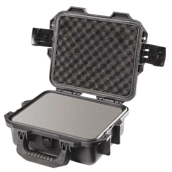 Pelican Black Protective Case, 11.8"L x 9.8"W x 4.7"D - IM2050