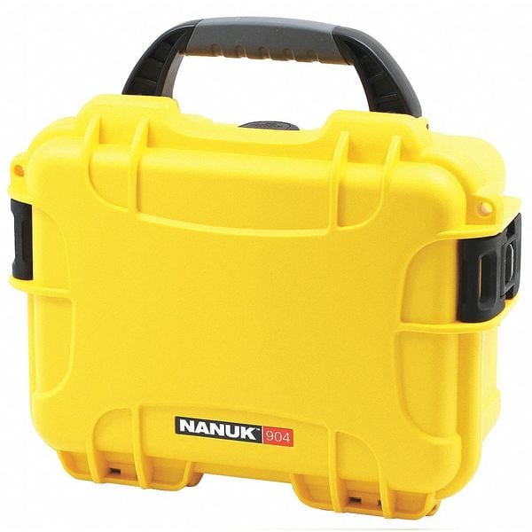 Nanuk Cases Yellow Protective Case, 10.2"L x 7.9"W x 4-1/2"D - 904S-000YL-0A0