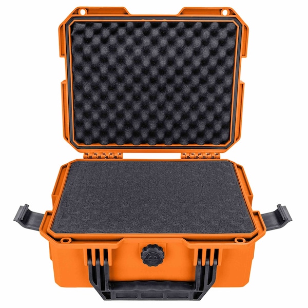 Eylar Intact 3.8in Stacker Series Compact Hard Gear Case with Foam Orange - NG00011-ORG
