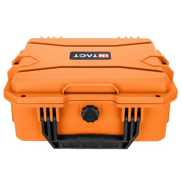Eylar Intact 3.8in Stacker Series Compact Hard Gear Case with Foam Orange - NG00011-ORG