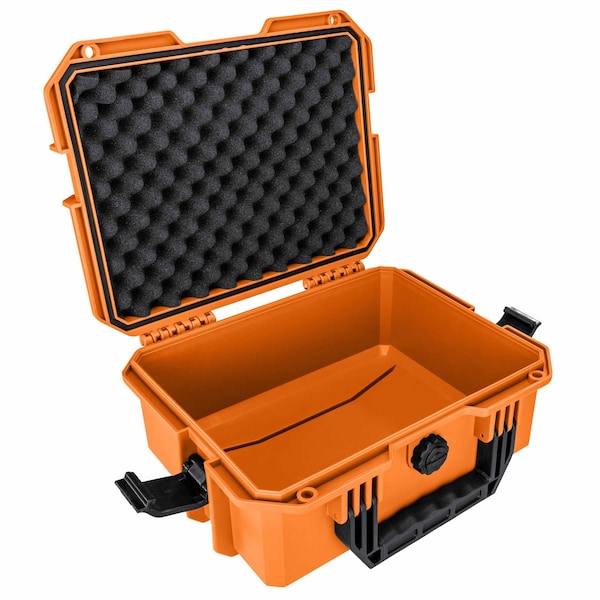 Eylar Intact 3.8in Stacker Series Compact Hard Gear Case with Foam Orange - NG00011-ORG