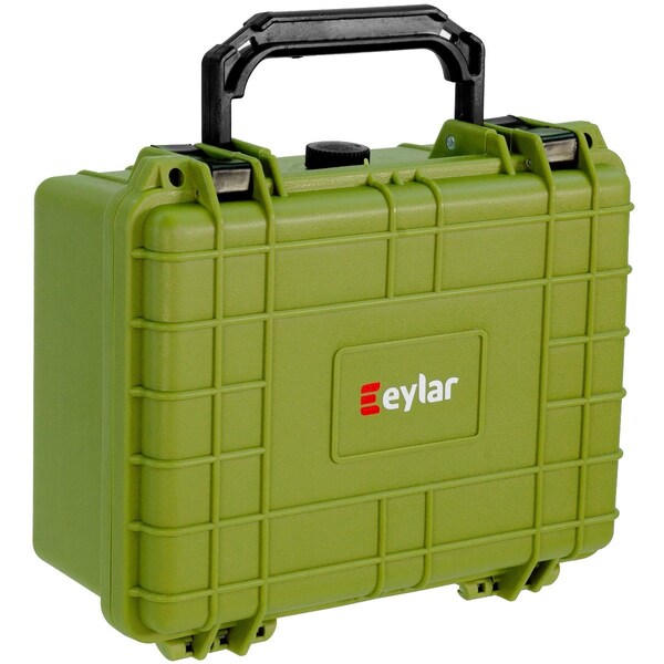 Eylar 9.12in Compact Gear Hard Case Waterproof with Foam Green - SA00042-GRN